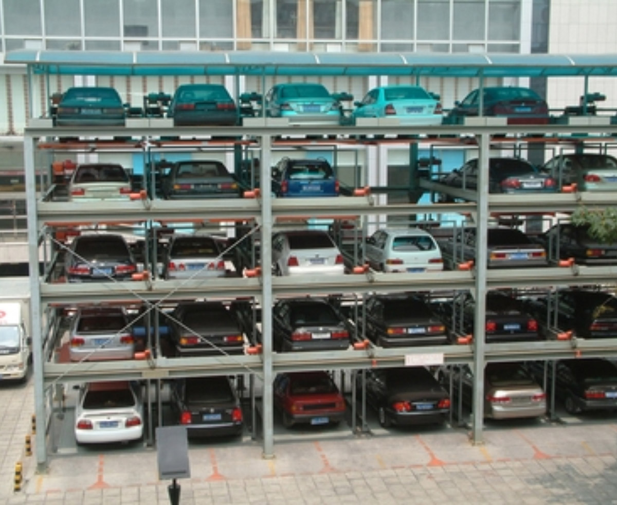 機械停車設備五層升降橫移智能車庫